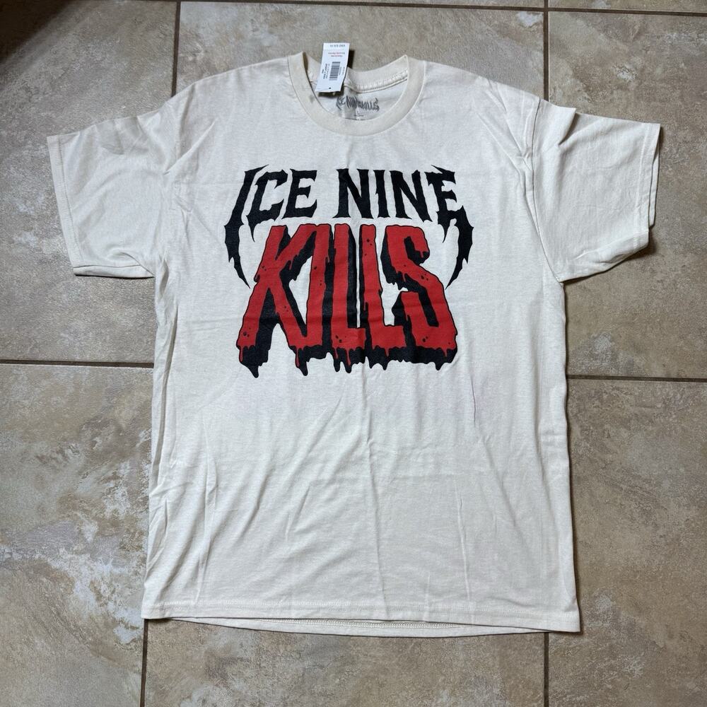 Ice Nine Kills Welcome to Horrorwood T Shirt 2-Sided Size LARGE New With Tags